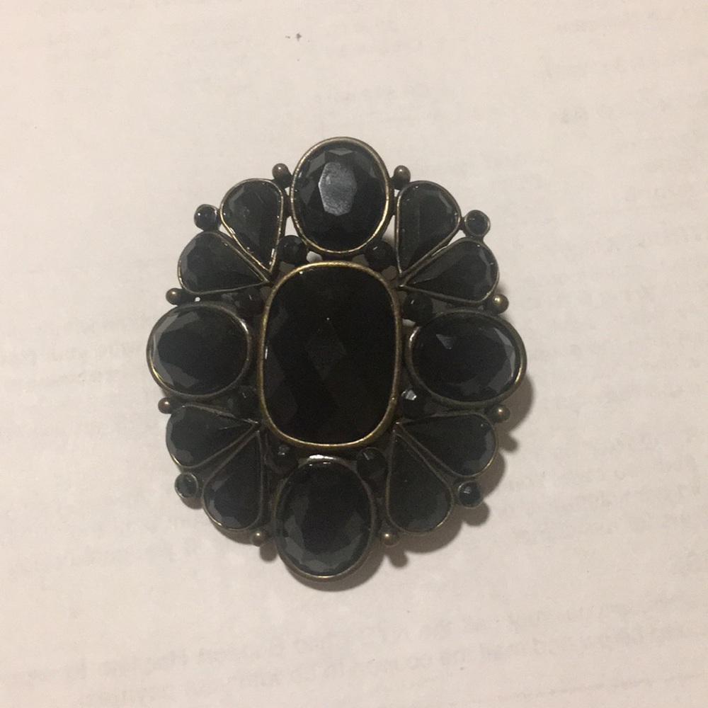 Large vintage costume brooch
